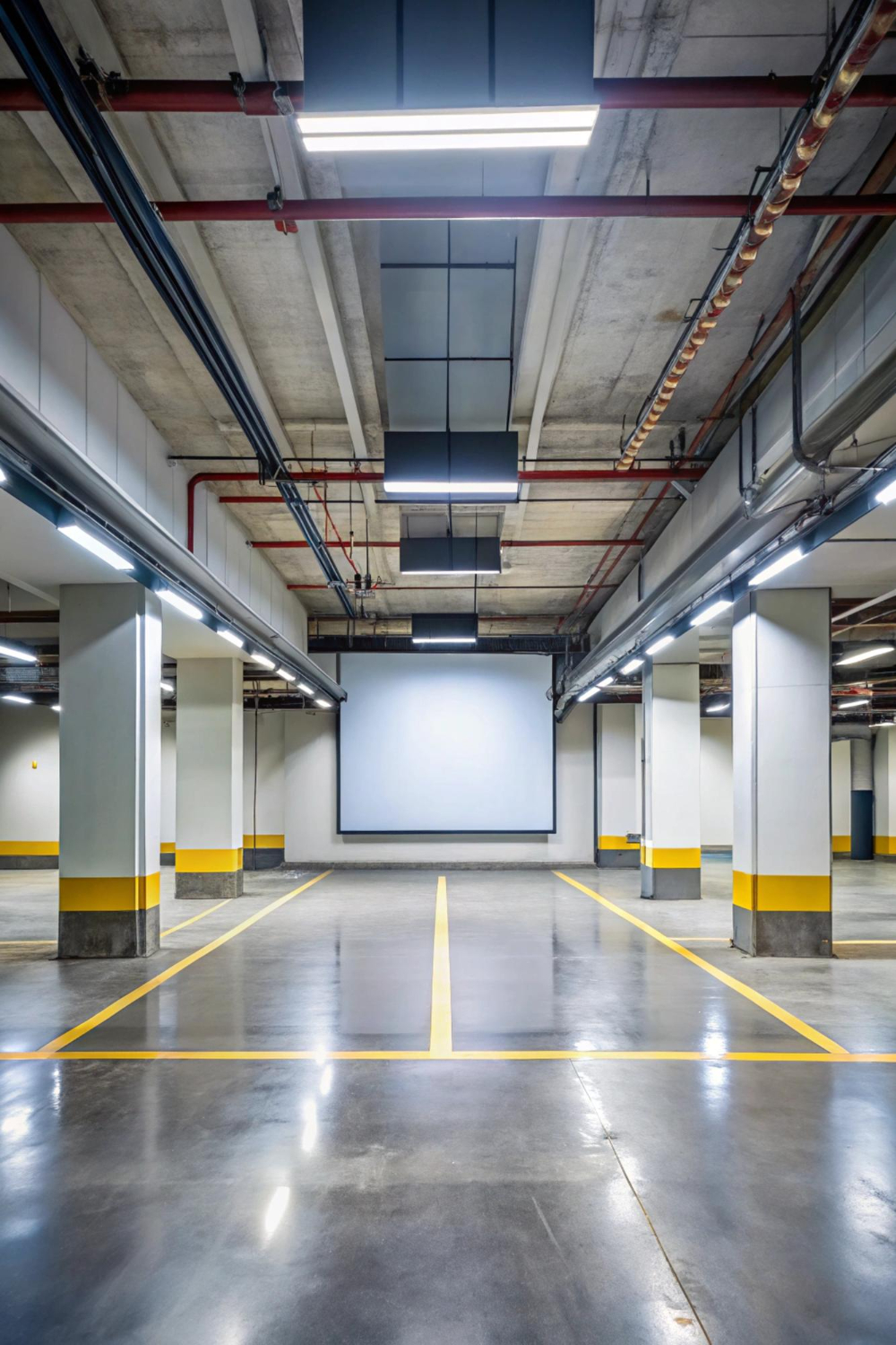 Tiefgarage gereinigt